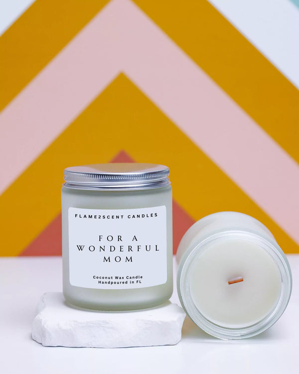 For a Wonderful Mom Candle