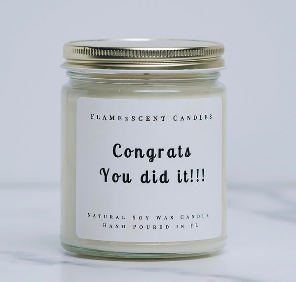 Candle favors - champagne candle