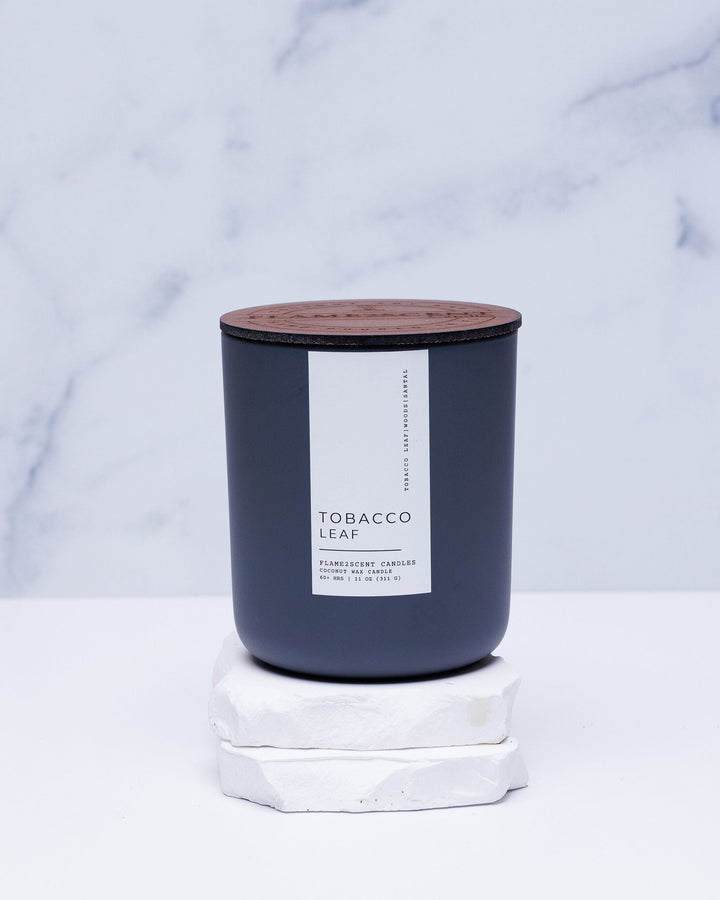 tobacco blossom and white santal candle photo